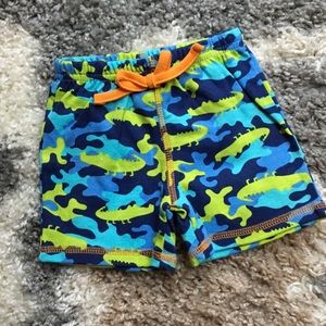 Crocodile camo shorts